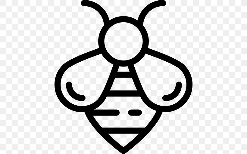 Bee Insect Clip Art, PNG, 512x512px, Bee, Area, Beehive, Black And White, Insect Download Free