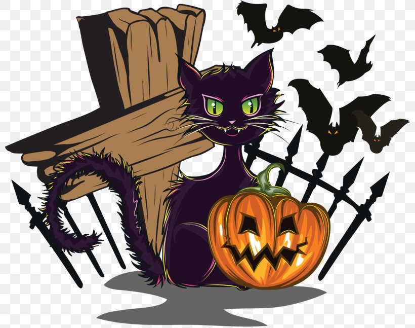 Cat Halloween Sticker Clip Art, PNG, 800x647px, Cat, Car, Carnivoran, Cat Like Mammal, Decal Download Free