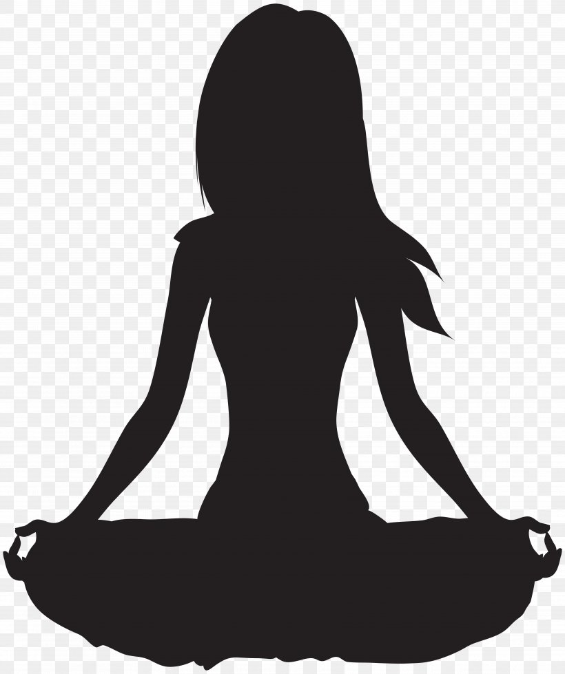 Meditation Clip Art, PNG, 6696x8000px, Meditation, Black And White, Buddhism, Buddhist Meditation, Illustration Download Free
