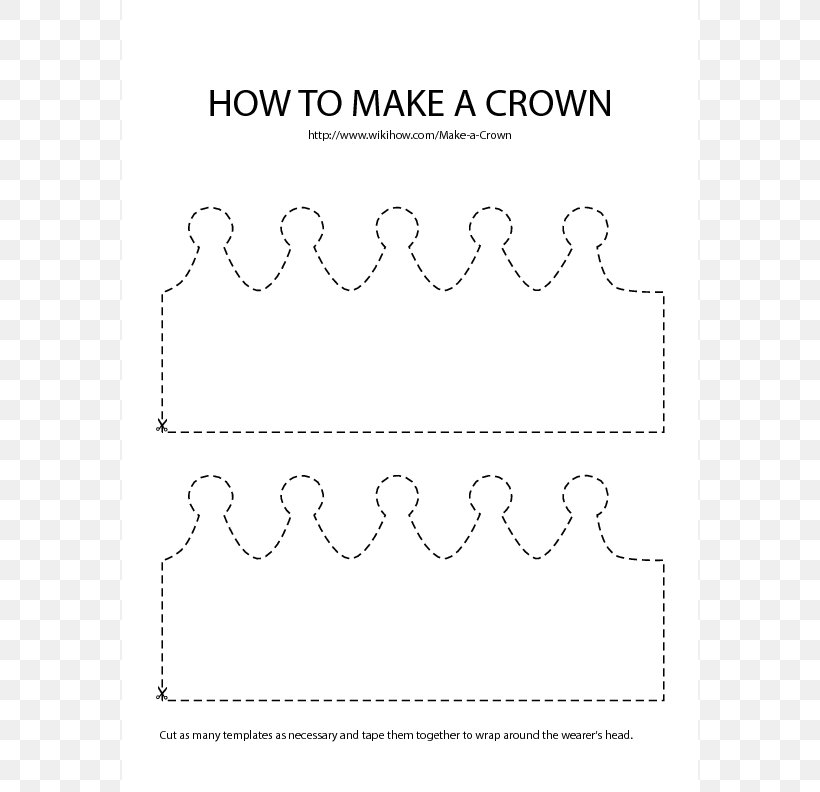 Paper Crown Template Birthday Clip Art, PNG, 576x792px, Paper, Area, Birthday, Black, Black And White Download Free