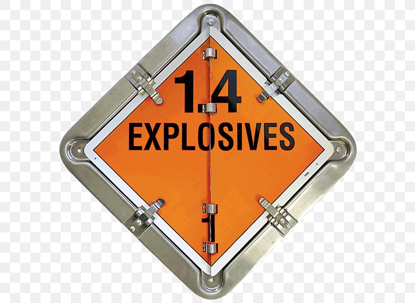 Placard Dangerous Goods Explosive Material HAZMAT Class 7 Radioactive Substances Title 49 Of The Code Of Federal Regulations, PNG, 600x600px, Placard, Brand, Code, Code Of Federal Regulations, Com Download Free