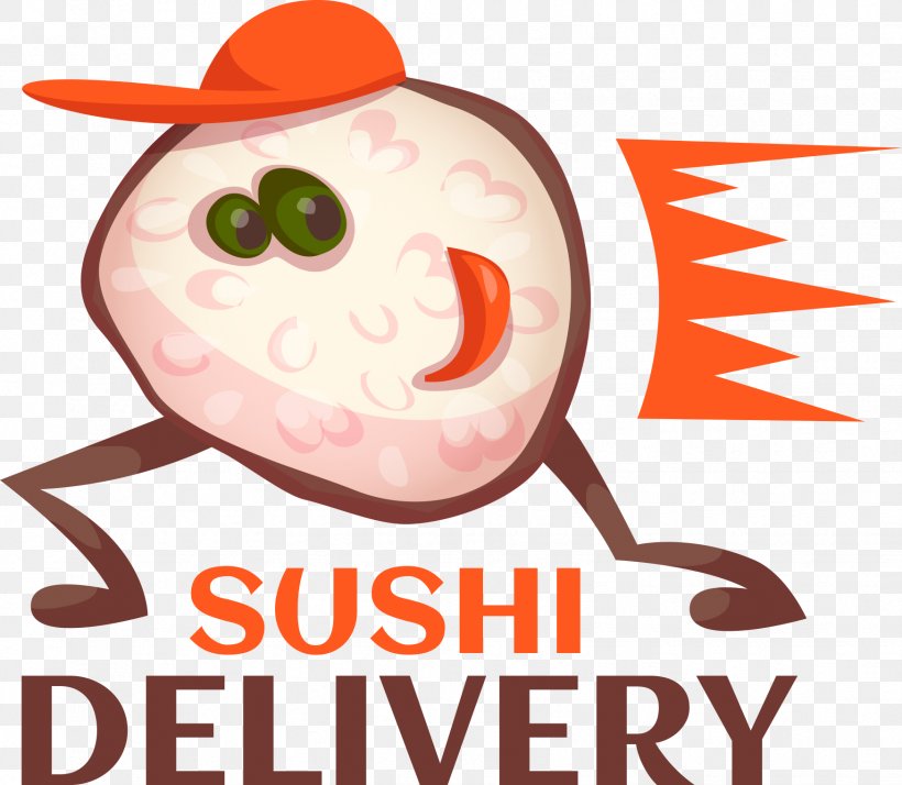 Sushi Japanese Cuisine Delivery Illustration, PNG, 1748x1523px, Sushi, Artwork, Chef, Cuisine, Delivery Download Free