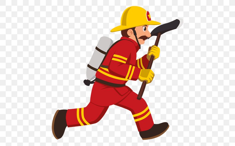 Firefighter Cartoon Royalty-free, PNG, 512x512px, Firefighter, Baseball Equipment, Cartoon, Drawing, Fictional Character Download Free