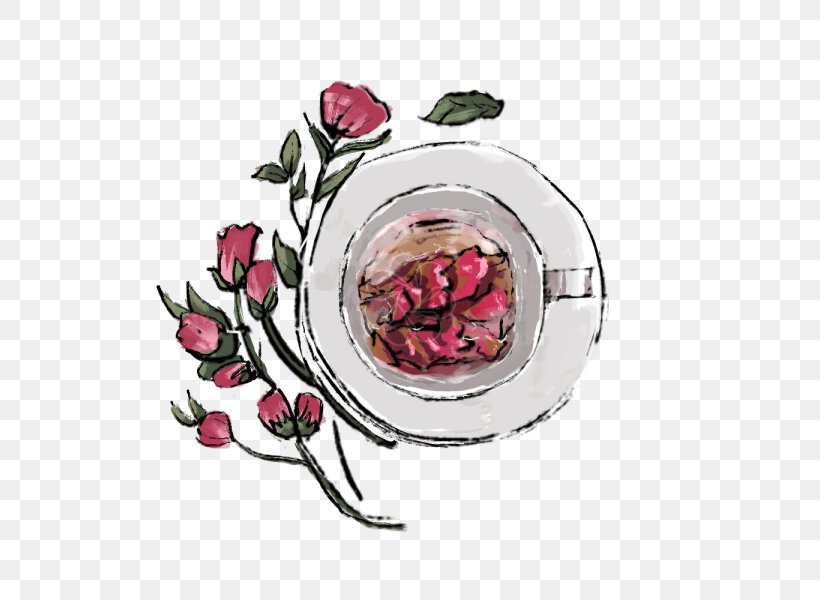 Pink Flower Cartoon, PNG, 600x600px, Flowering Tea, Beach Rose, Camellia, Chrysanthemum Tea, Drink Download Free