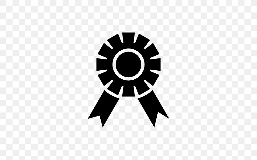 Ribbon Award Medal Symbol, PNG, 512x512px, Ribbon, Award, Black, Black And White, Brand Download Free
