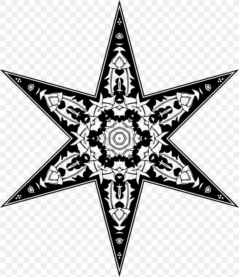 Star Polygons In Art And Culture Five-pointed Star, PNG, 2070x2394px, Star Polygons In Art And Culture, Black And White, Fivepointed Star, Flag Of Chicago, Hexagram Download Free