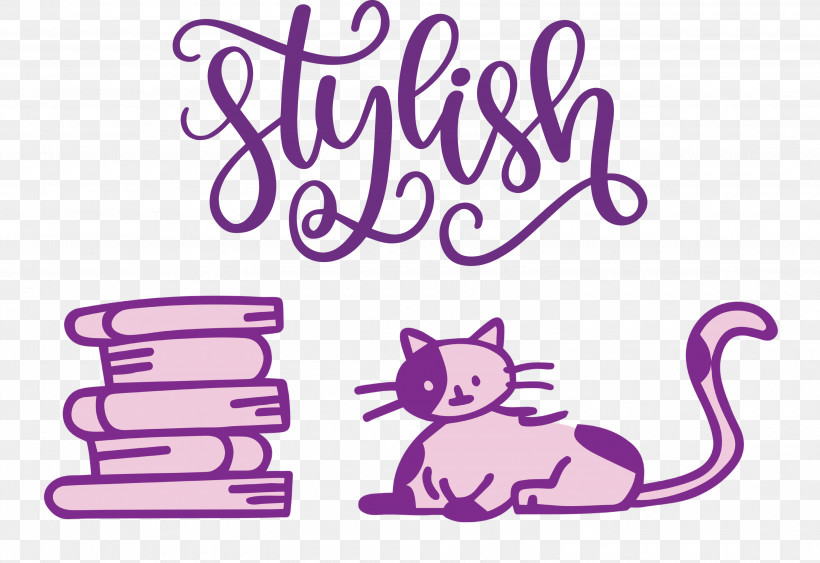 Stylish Fashion Style, PNG, 3000x2063px, Stylish, Biology, Cartoon, Cat, Catlike Download Free