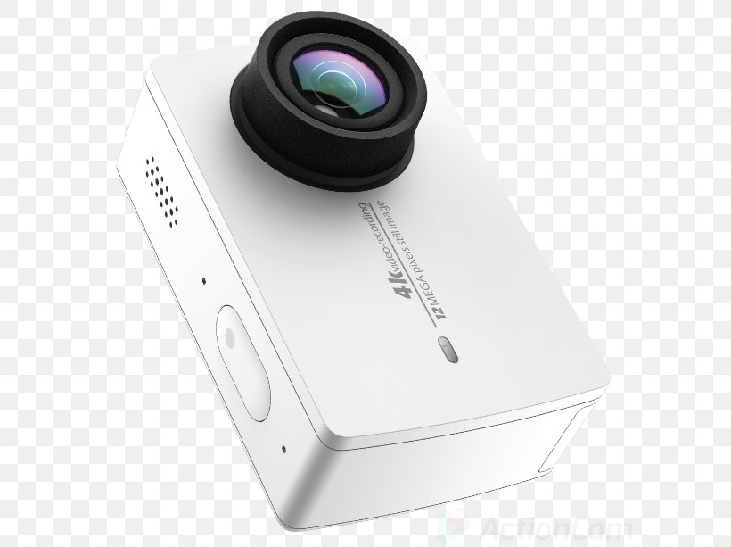 Camera Lens YI Technology YI 4K Action Camera Digital Cameras Xiaomi Yi, PNG, 600x613px, 4k Resolution, Camera Lens, Action Camera, Camera, Cameras Optics Download Free