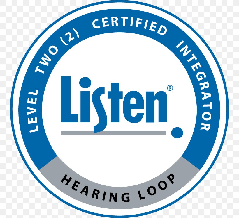 Organization Assistive Listening Device Logo Brand Certification, PNG, 750x750px, Organization, Area, Assistive Listening Device, Assistive Technology, Blue Download Free