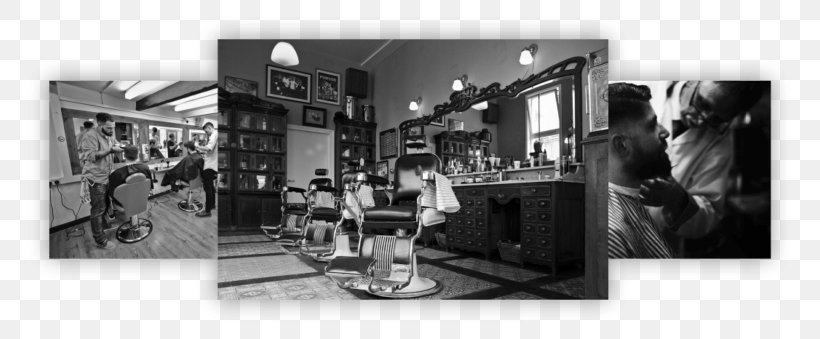 Barber Chair Hairstyle, PNG, 800x339px, Barber, Barber Chair, Beard, Beauty Parlour, Black And White Download Free