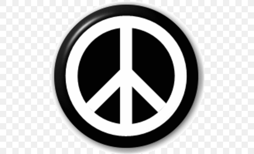 Campaign For Nuclear Disarmament Peace Symbols Pin Badges Hippie, PNG, 500x500px, Campaign For Nuclear Disarmament, Badge, Brand, Brewery, Button Download Free
