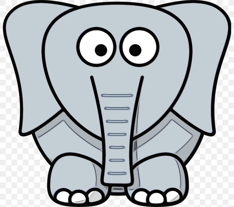 Elephant, PNG, 800x726px, Watercolor, Cartoon, Coloring Book, Elephant, Head Download Free