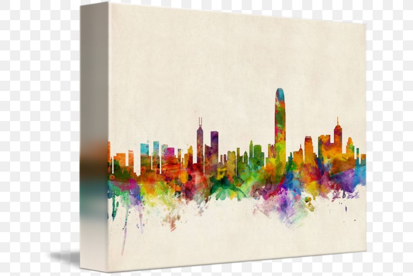 Hong Kong Canvas Print Skyline Art Printmaking, PNG, 650x547px, Hong Kong, Allposterscom, Art, Art Museum, Artcom Download Free