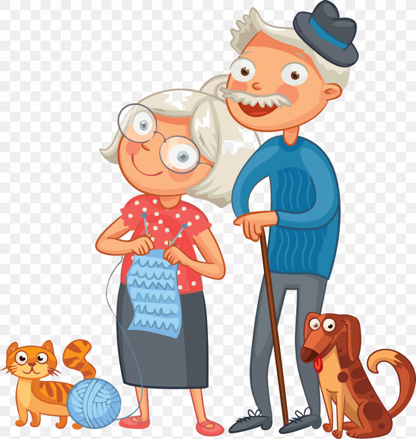 National Grandparents Day Grandmother Grandfather, PNG, 2841x3000px, National Grandparents Day, Cartoon, Child, Grandfather, Grandmother Download Free