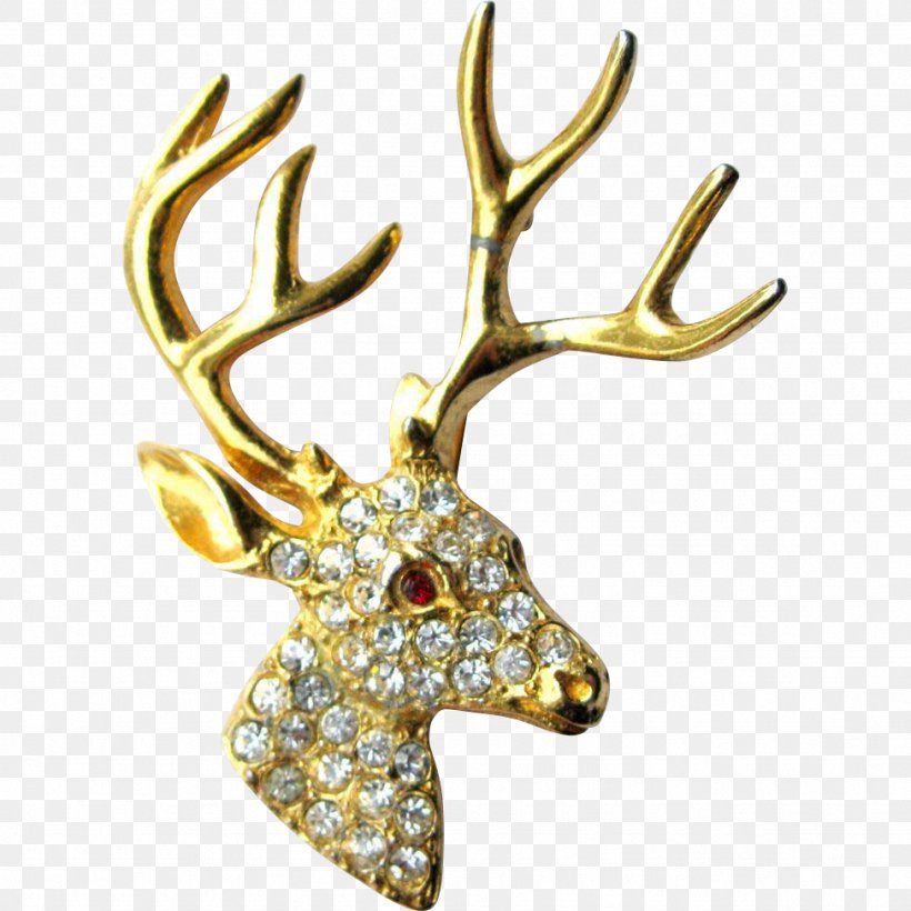 Brooch Reindeer Earring Jewellery Costume Jewelry, PNG, 974x974px, Brooch, Antique, Antler, Christmas, Costume Jewelry Download Free