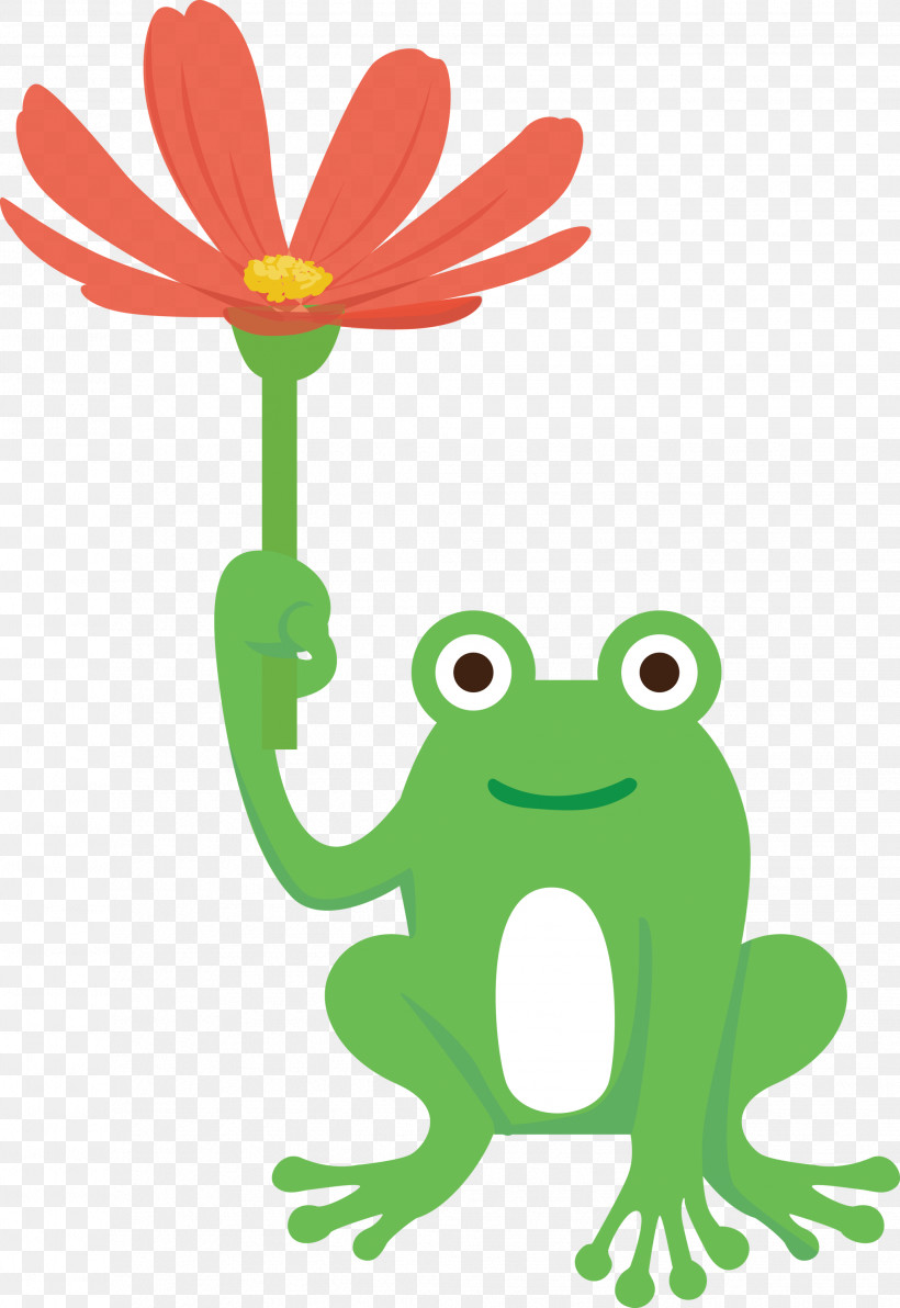 Tree Frog Plant Stem Frogs Flower Cartoon, PNG, 2063x3000px, Frog, Cartoon, Flower, Frogs, Green Download Free