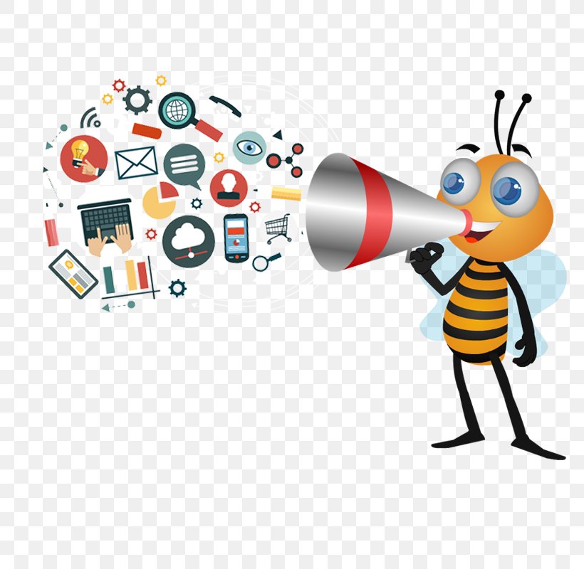 Clip Art Bee Marketing Product Pencil, PNG, 800x800px, Bee, Area, Artwork, Business, Cartoon Download Free