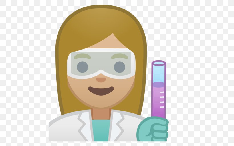 Emoji Scientist Human Skin Color Light Skin Science, PNG, 512x512px, Emoji, Cartoon, Character, Chemist, Child Download Free