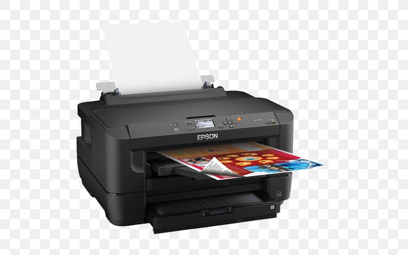 Epson WorkForce WF-7110 Epson WorkForce WF-7210 Wide-format Printer Inkjet Printing, PNG, 512x512px, Printer, Duplex Printing, Electronic Device, Epson, Epson Workforce Wf7610 Download Free