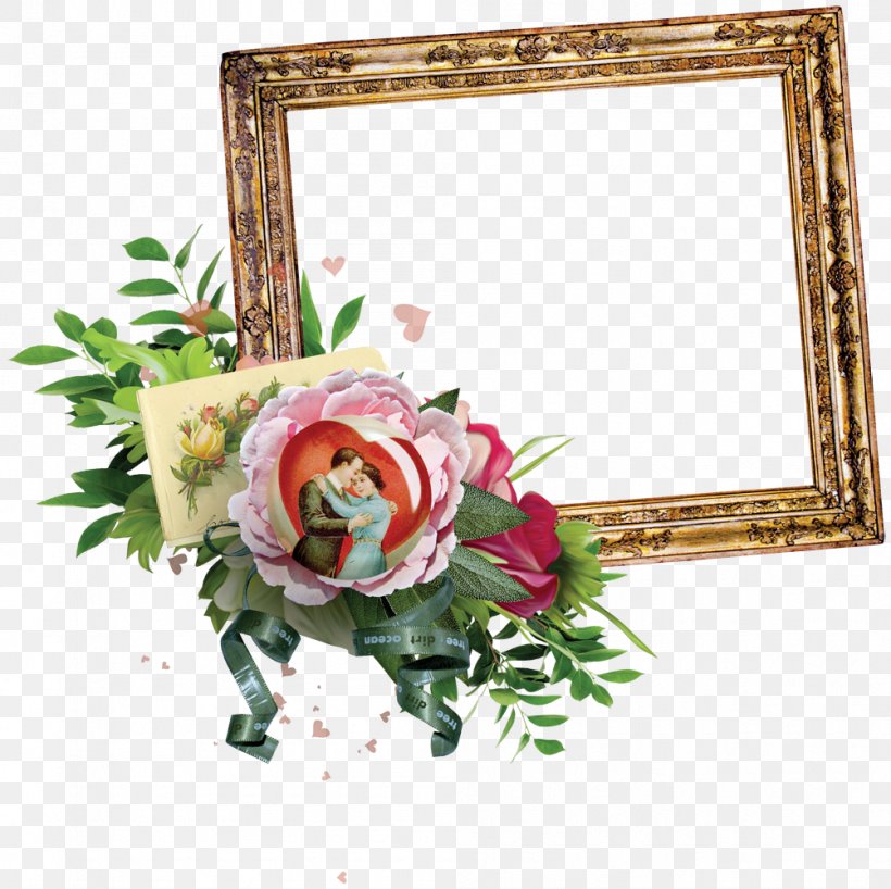 Flower Picture Frame Watercolor Painting Clip Art, PNG, 1002x1000px, Flower, Artificial Flower, Cut Flowers, Film Frame, Floral Design Download Free