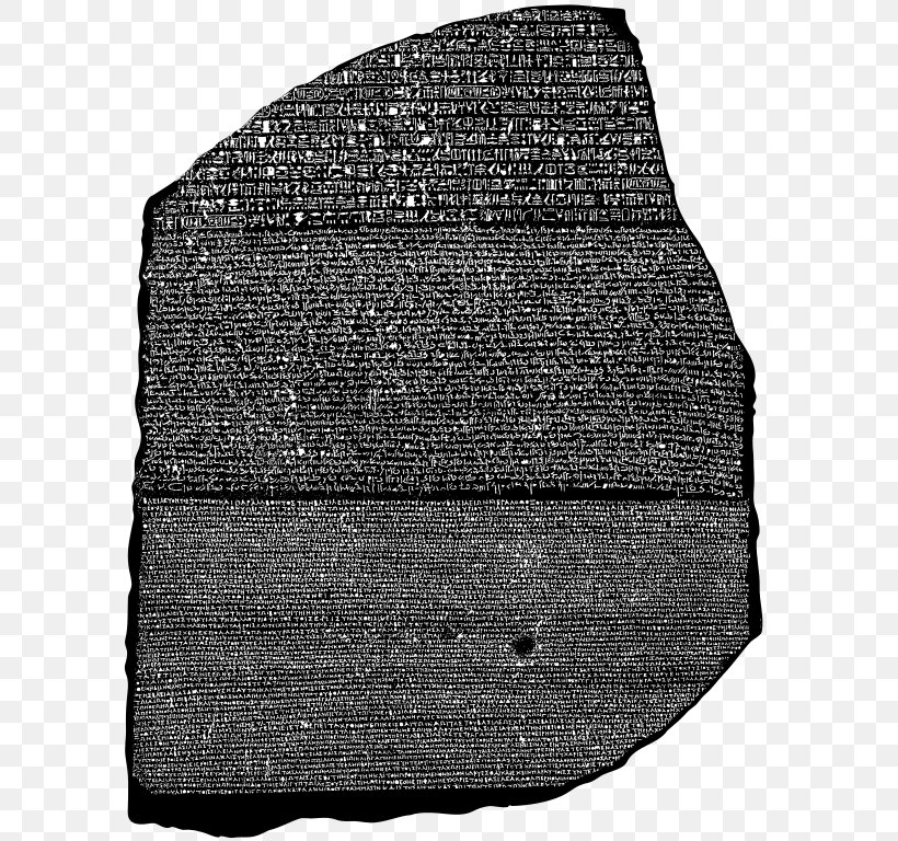 Rosetta Stone Ancient Egypt Wikipedia Stele, PNG, 768x768px, Rosetta Stone, Ancient Egypt, Black, Black And White, Decipherment Download Free
