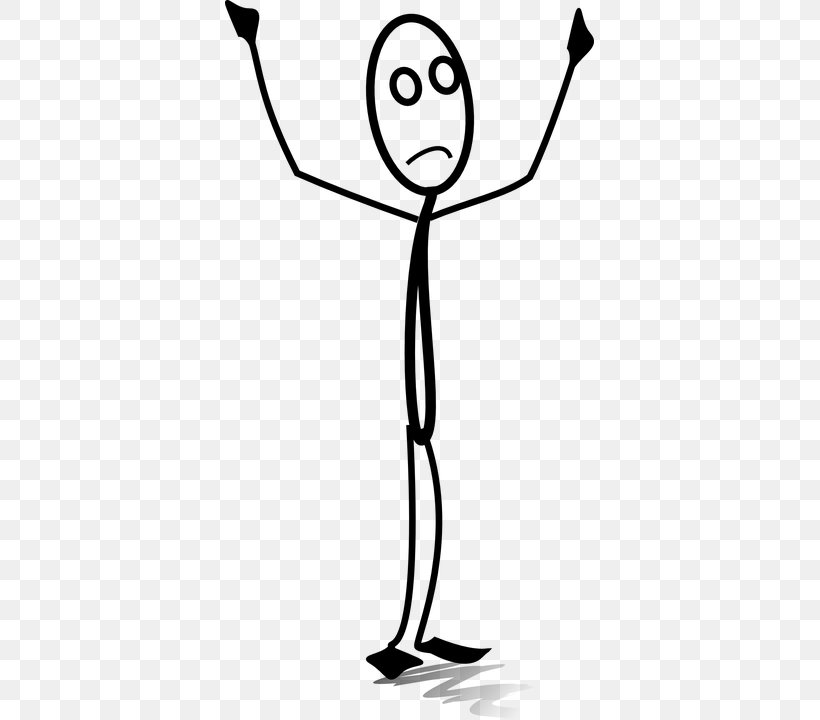 Stick Figure Hand Clip Art, PNG, 369x720px, Stick Figure, Area, Artwork, Black And White, Drawing Download Free