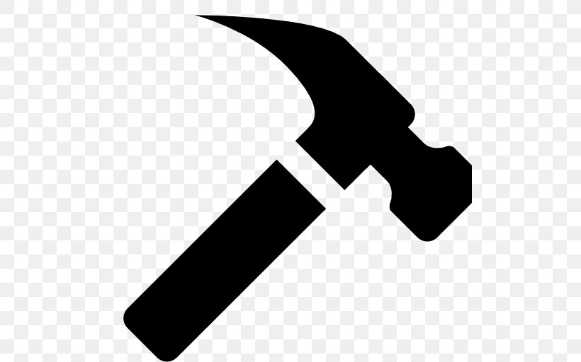 Claw Hammer Tool, PNG, 512x512px, Hammer, Black And White, Claw Hammer, Cold Weapon, Pickaxe Download Free
