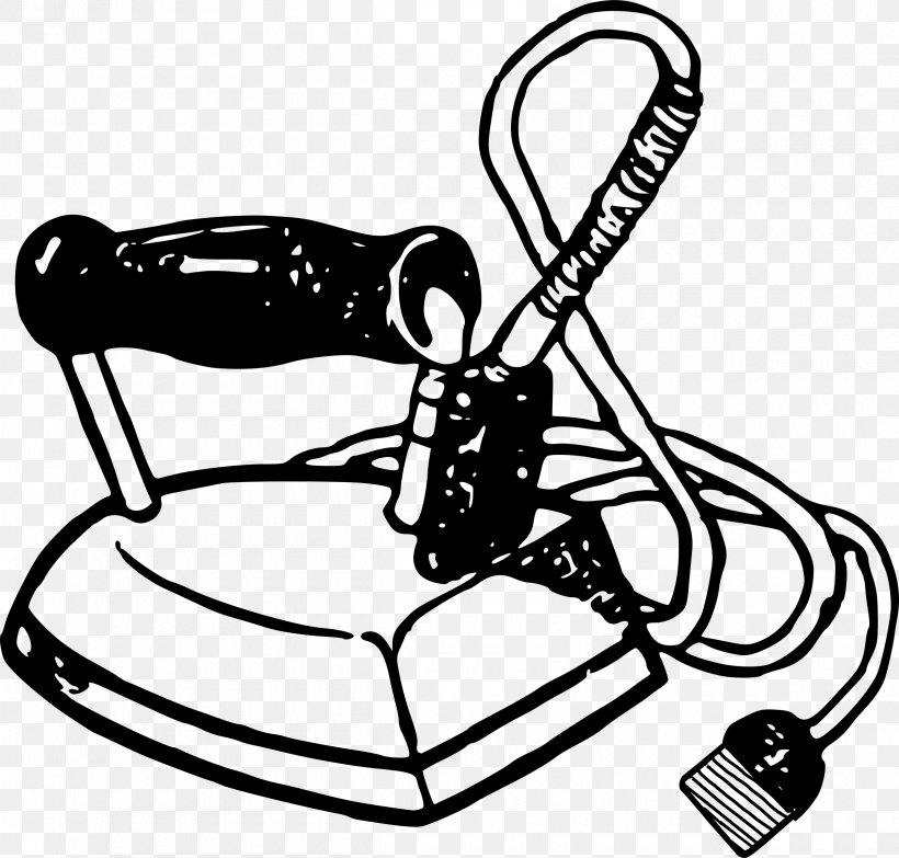 Clothes Iron Black And White Clothing Clip Art, PNG, 2400x2294px, Clothes Iron, Area, Artwork, Auto Part, Black Download Free