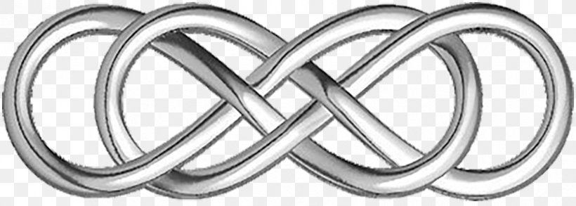 Necklace Infinity Symbol Earring Sterling Silver, PNG, 839x300px, Necklace, Auto Part, Black And White, Body Jewelry, Bracelet Download Free