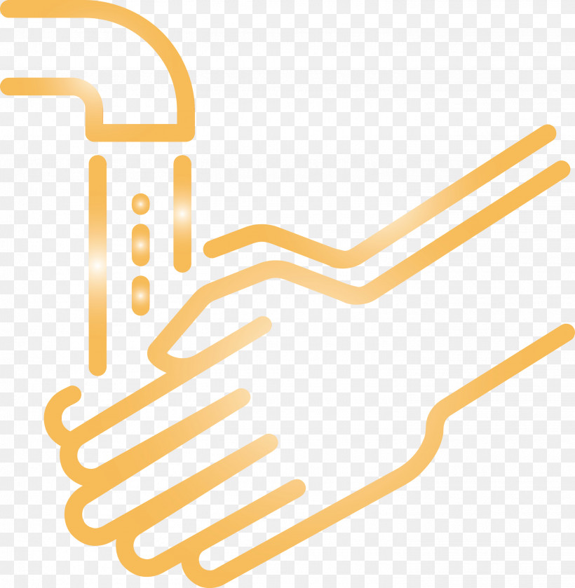 Yellow Line, PNG, 2930x3000px, Hand Cleaning, Hand Washing, Line, Paint, Watercolor Download Free