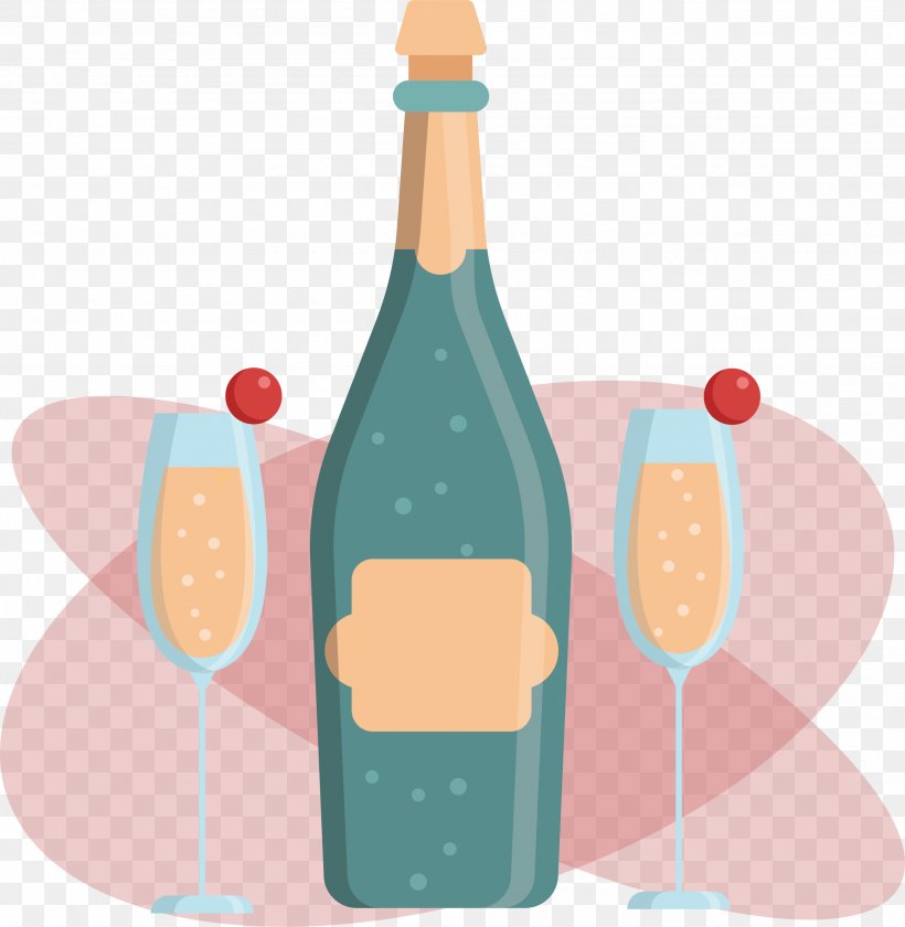 Champagne Drawing Cartoon Gift, PNG, 2507x2569px, Champagne, Animation, Artworks, Birthday, Bottle Download Free