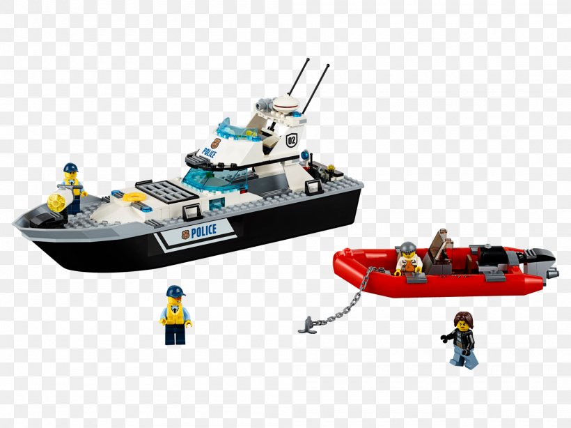 LEGO 60129 City Police Patrol Boat Lego City Toy Block, PNG, 2000x1499px, Lego City, Arctic Ice Crawler, Lego, Lego 7207 City Fire Boat, Lego Canada Download Free