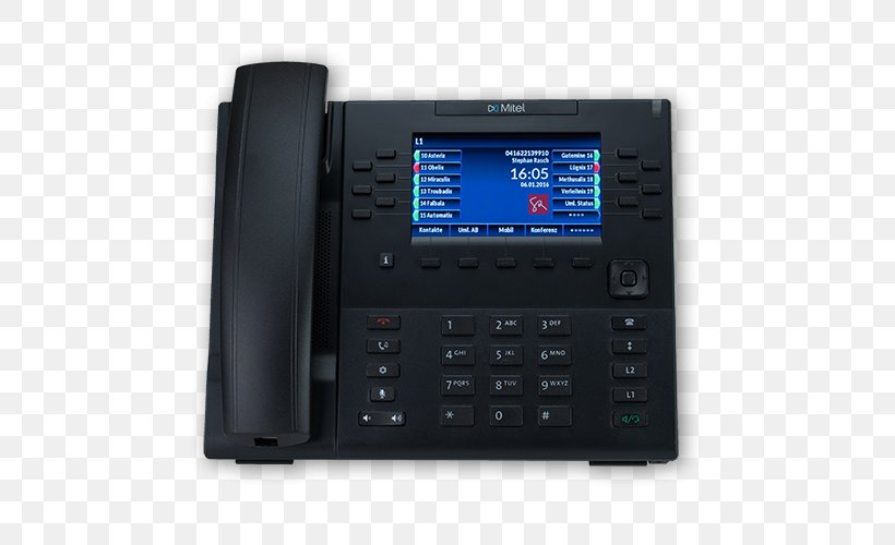 Mitel 6869 VoIP Phone Business Telephone System, PNG, 500x500px, Mitel 6869, Aastra Technologies, Audio Receiver, Business Telephone System, Corded Phone Download Free