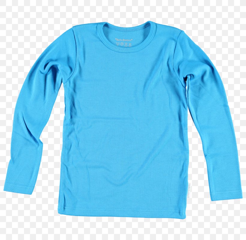 Long-sleeved T-shirt Long-sleeved T-shirt Hoodie Clothing, PNG, 800x800px, Tshirt, Active Shirt, Aqua, Azure, Blue Download Free