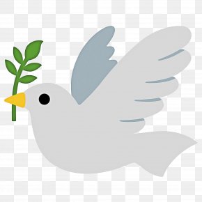 Feather Perching Bird - Peace Emoji PNG