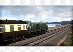 Train - Railroad Car Rail Transport Train Passenger Car Track PNG