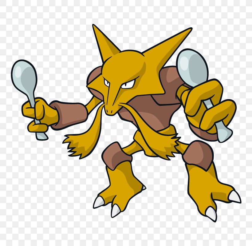 Alakazam Video Games Kadabra Pikachu Gengar, PNG, 800x800px, Alakazam, Artwork, Carnivoran, Cartoon, Fictional Character Download Free