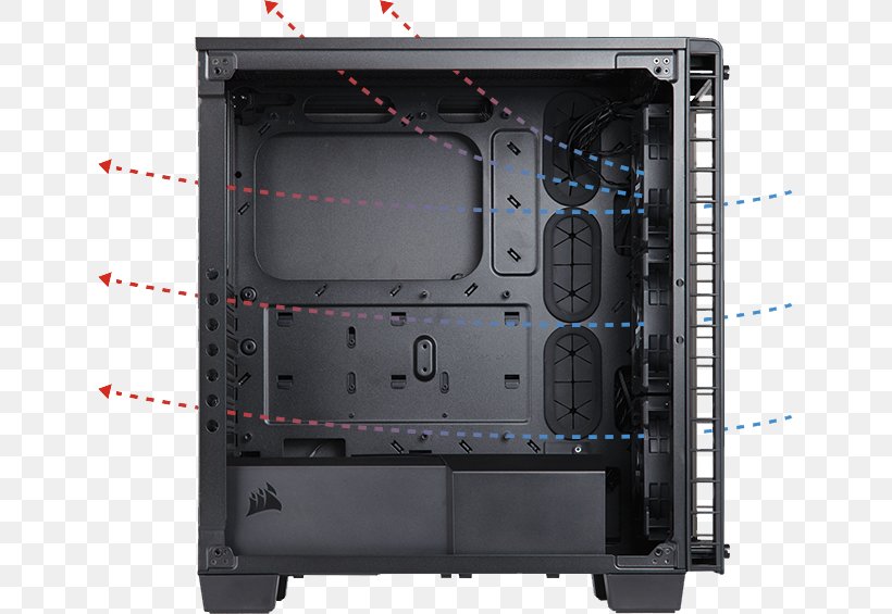Computer Cases & Housings MicroATX Corsair Crystal Midi-Tower Computer Case Corsair Components, PNG, 639x565px, Computer Cases Housings, Atx, Computer Case, Computer Component, Cooler Master Download Free