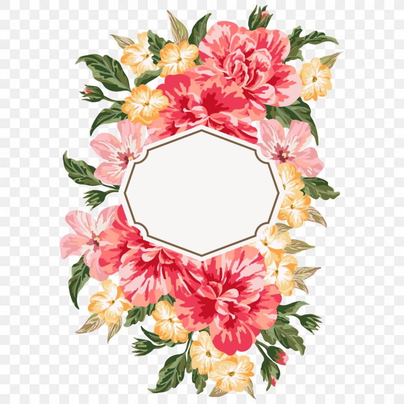 Hand Painted Watercolor Flower Borders, PNG, 1150x1150px, Flower, Art, Cut Flowers, Decor, Floral Design Download Free