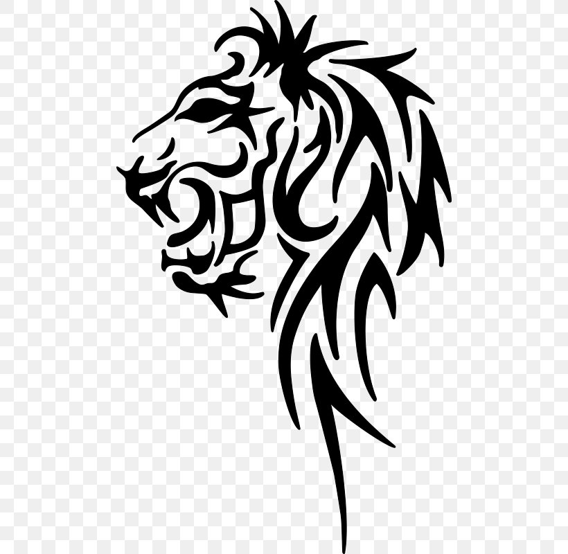 Lion Tattoo Clip Art Leo Drawing, PNG, 800x800px, Lion, Art, Astrological Sign, Blackandwhite, Drawing Download Free