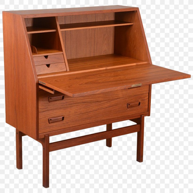 Secretary Desk Hutch Danish Modern Mid, Modern Secretary Desk With File Drawer