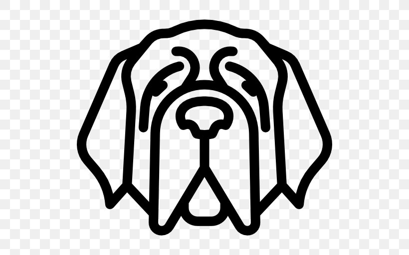 St. Bernard English Mastiff Afghan Hound Dog Breed, PNG, 512x512px, St Bernard, Afghan Hound, Area, Black, Black And White Download Free