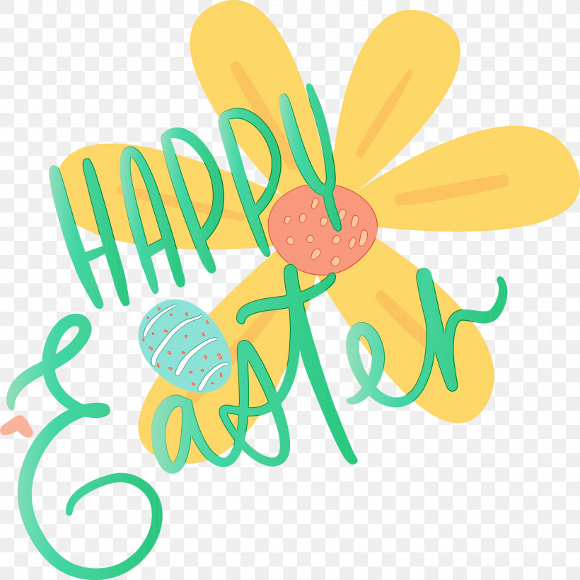 Yellow Green Font Logo, PNG, 3000x2997px, Easter Day, Easter Sunday, Green, Happy Easter, Logo Download Free