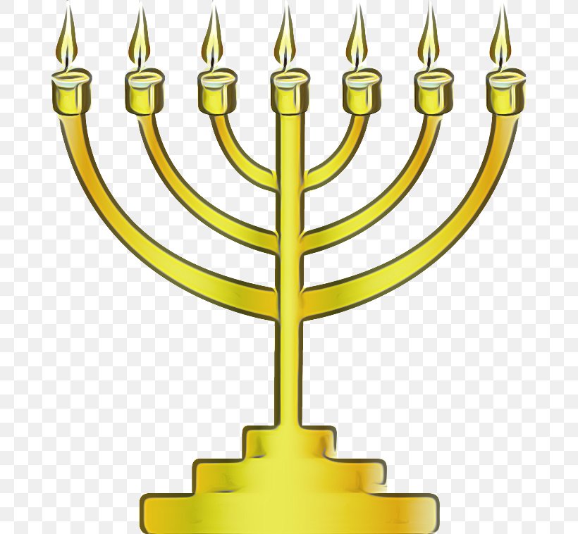 Menorah Yellow Tree Line Meter, PNG, 674x758px, Menorah, Birthday Candle, Candle, Candle Holder, Event Download Free