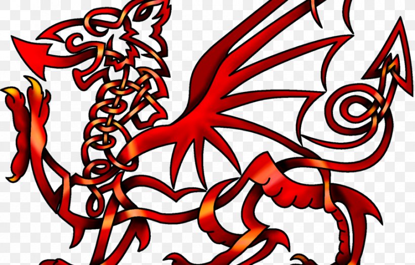 Welsh Dragon Celtic Knot Celts Caernarfon Castle Welsh Language, PNG, 900x576px, Welsh Dragon, Art, Artwork, Caernarfon Castle, Celtic Art Download Free