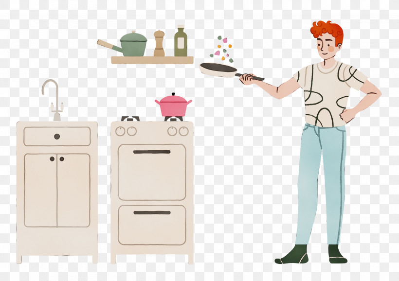 Furniture Meter Cartoon, PNG, 2500x1763px, Cooking, Cartoon, Furniture, Kitchen, Meter Download Free