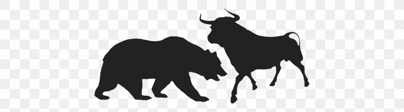 Dow Jones Industrial Average Investment Stock Market Finance, PNG, 1800x500px, Dow Jones Industrial Average, Black, Black And White, Cattle Like Mammal, Dog Like Mammal Download Free