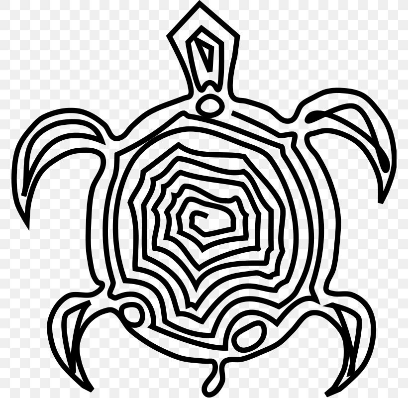Green Sea Turtle Hawaii Clip Art, PNG, 774x800px, Turtle, Artwork, Black, Black And White, Drawing Download Free