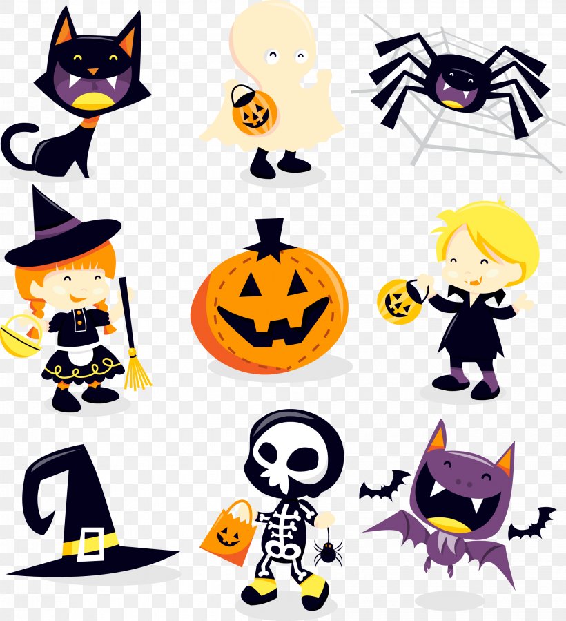 Halloween Cartoon Vector Material, PNG, 2094x2296px, Trick Or Treating, Candy, Clip Art, Costume, Halloween Download Free