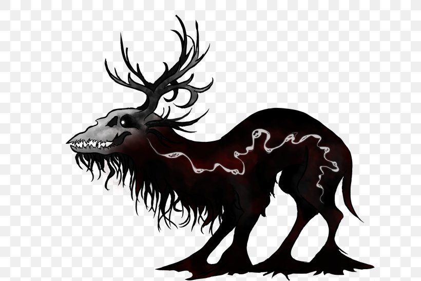 Reindeer Elk Antler Dog Mammal, PNG, 640x547px, Reindeer, Antler, Black And White, Canidae, Carnivoran Download Free